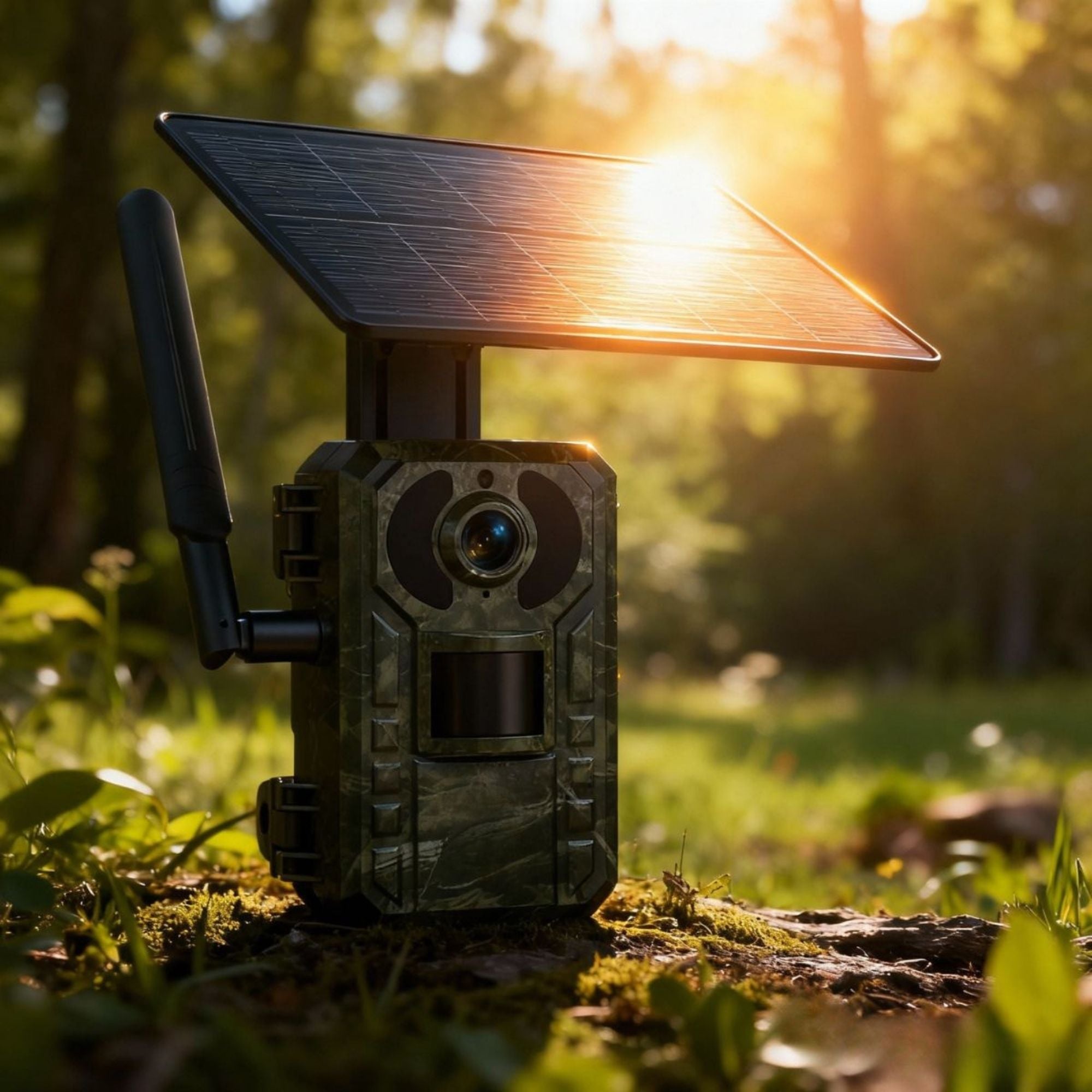 Caméra Animalière 4G Solaire avec Panneau Intégré