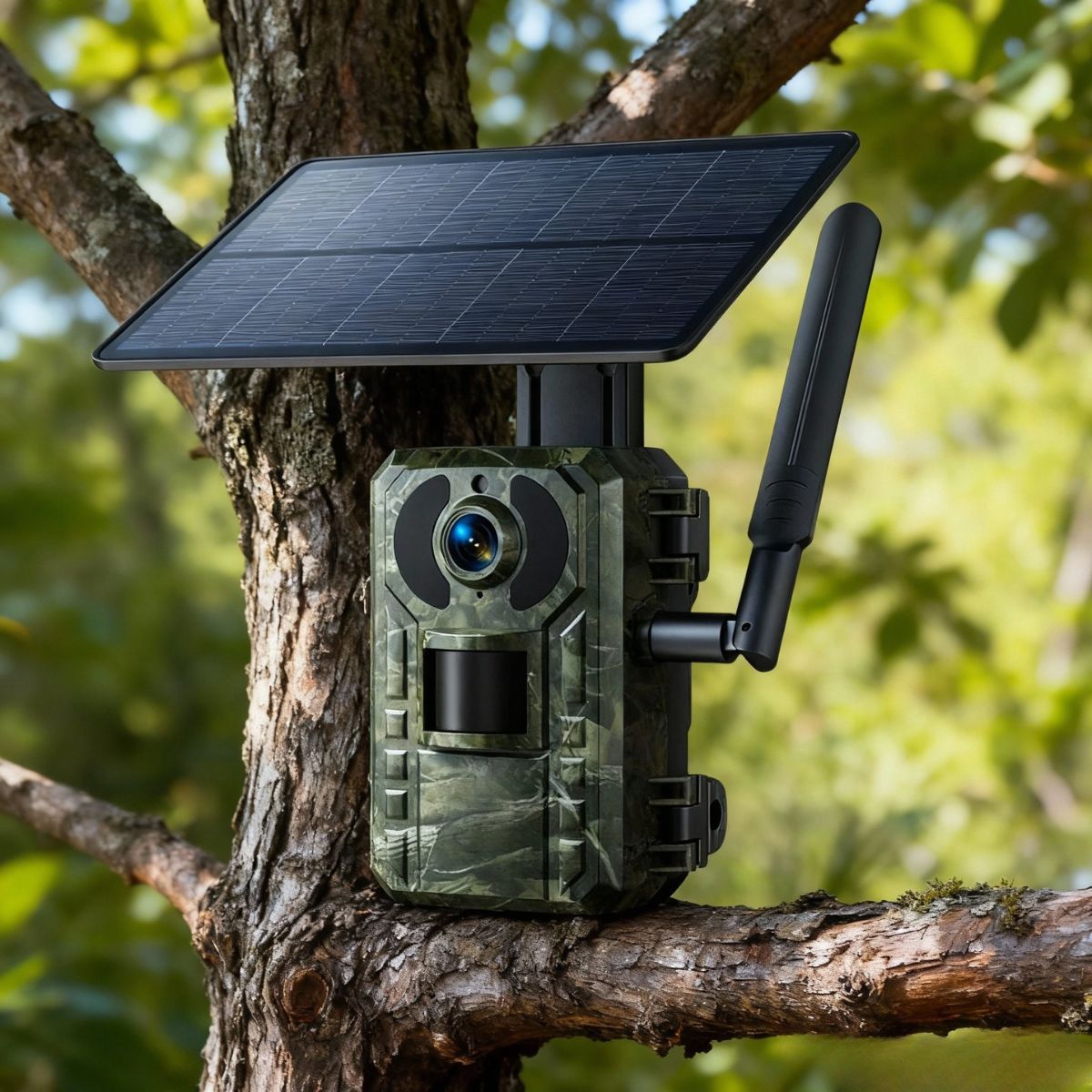 Caméra Animalière 4G Solaire avec Panneau Intégré